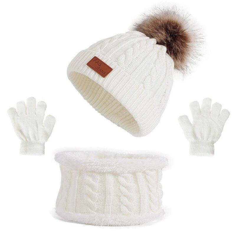 Kit Gorro, Luva e Cachecol Infantil Inverno - Lojas Promorin