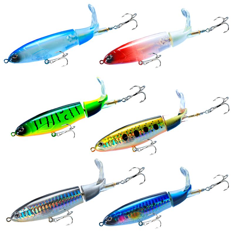 Kit Iscas Artificiais Giratória para Pesca