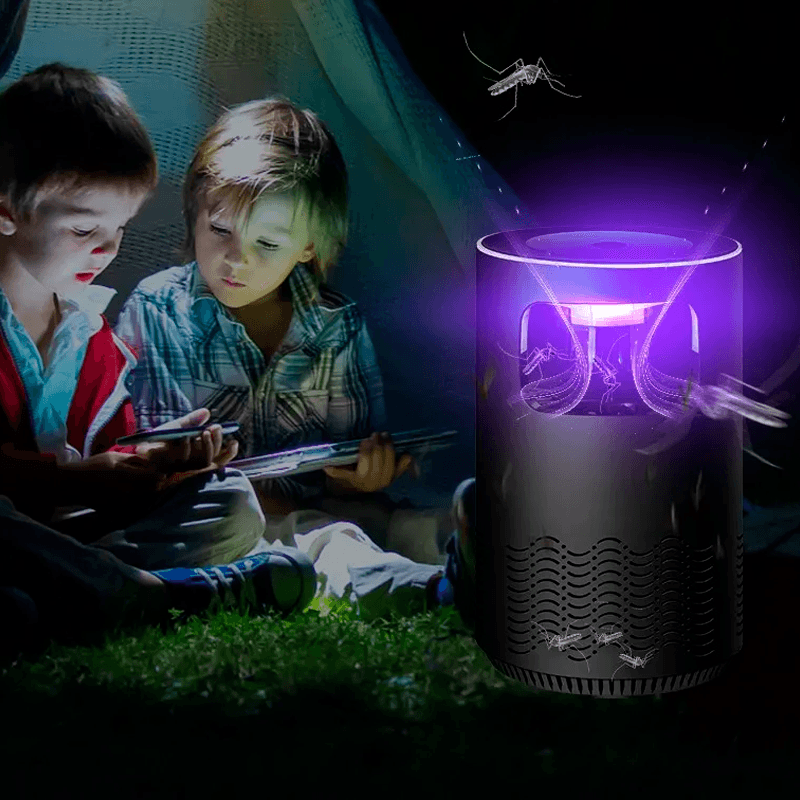 Mata Mosquito LED Silencioso Portátil USB | NanoViolet - Lojas Promorin