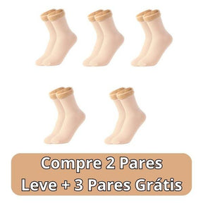 Meia Nuvem®- Pés Quentes Térmica (Aveludada) + BRINDE SURPRESA - Lojas Promorin