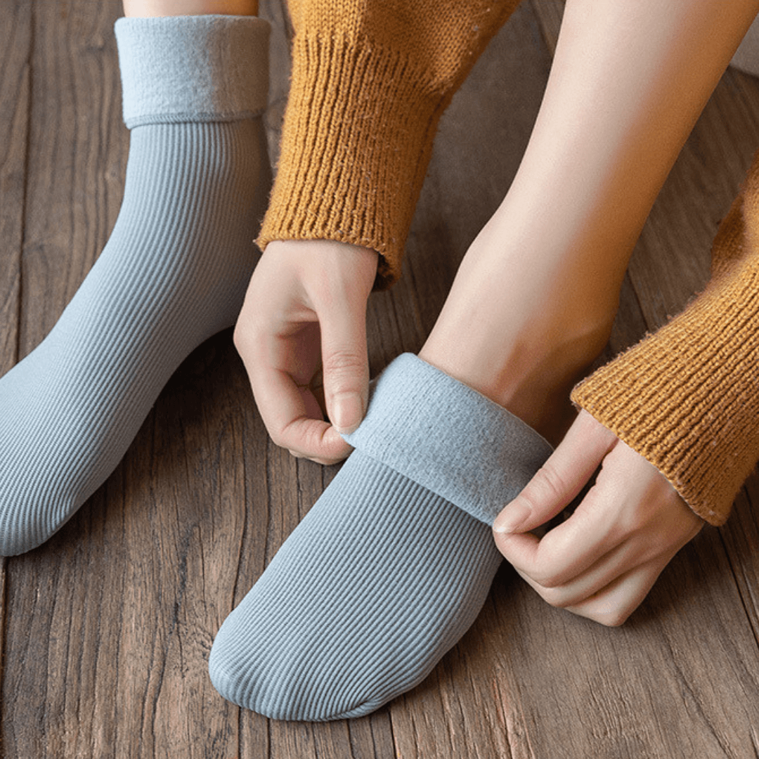 Meia Nuvem®- Pés Quentes Térmica (Aveludada) + BRINDE SURPRESA - Lojas Promorin