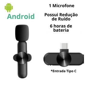 Microfone Profissional De Lapela Sem Fio Speaker® - Lojas Promorin