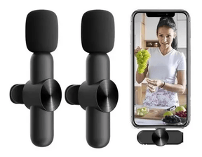 Microfone Profissional De Lapela Sem Fio Speaker® - Lojas Promorin