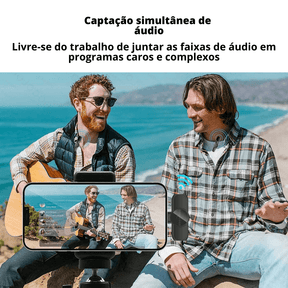 Microfone Profissional De Lapela Sem Fio Speaker® - Lojas Promorin