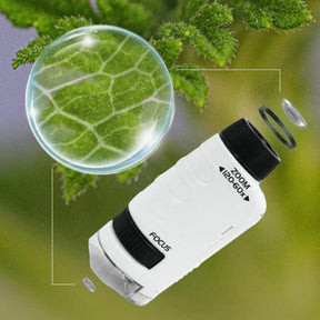 Mini Microscópio Portátil MUNDO CIÊNCIA - Brincadeira Educativa Para Crianças - Lojas Promorin