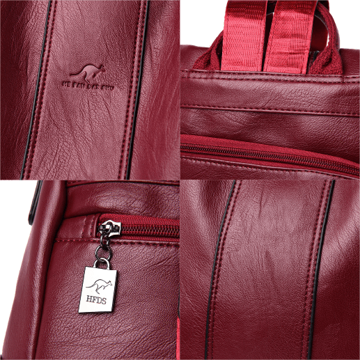 Mochila Feminina Anti Furto de Couro Carolina™ - Lojas Promorin