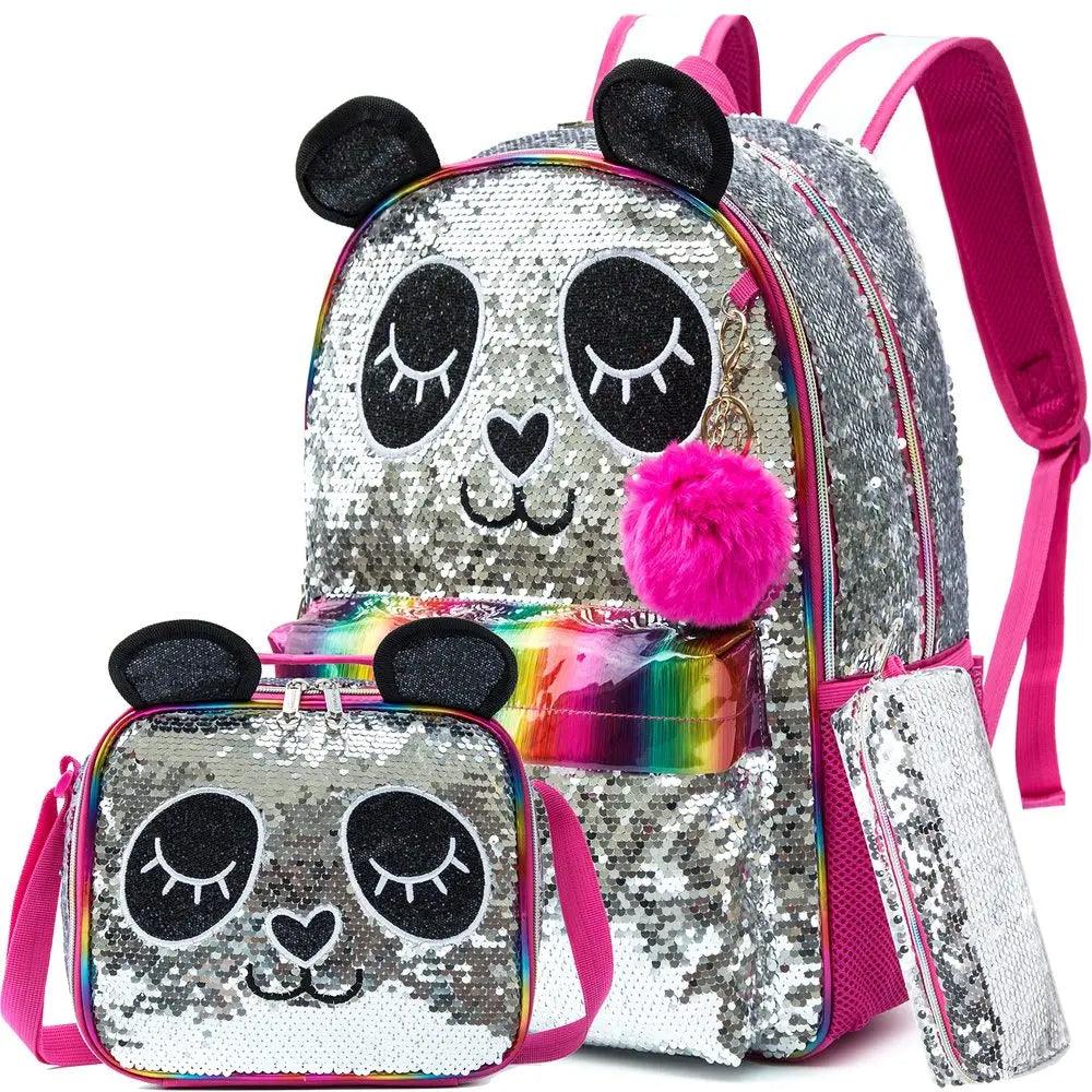 Mochila Infantil de Panda Brilhante - Estilo e Conforto e Durabilidade - Lojas Promorin