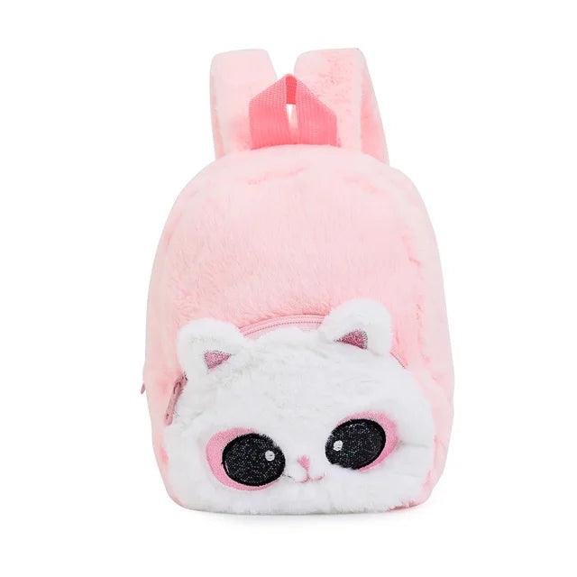 Mochila Infantil Gatinho de Pelúcia - Fofura e Conforto Juntos - Lojas Promorin