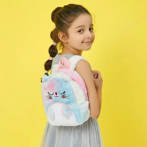 Mochila Infantil Gatinho de Pelúcia - Fofura e Conforto Juntos - Lojas Promorin