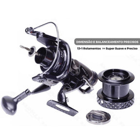 Molinete Para Pesca no Mar 23kg Serie 3000 a 8000 - Lojas Promorin