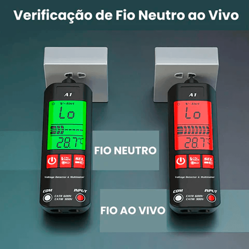 Multímetro Digital Profissional Inteligente - MultiSmart - Lojas Promorin