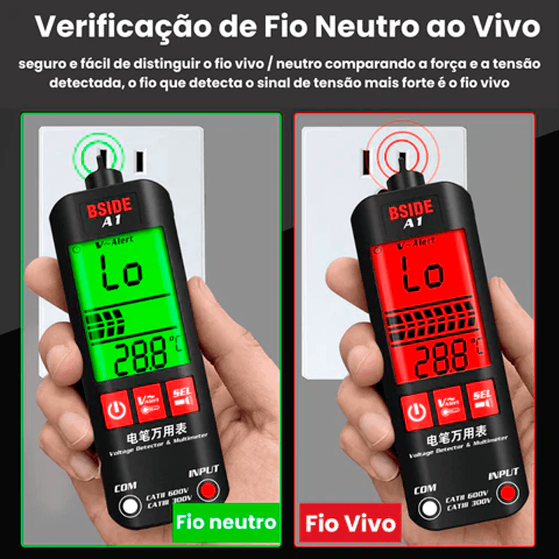 Multímetro Digital Profissional Inteligente - MultiSmart - Lojas Promorin