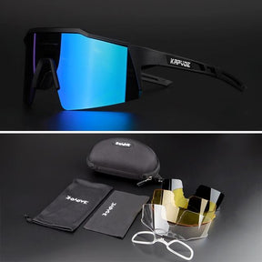 Óculos de Ciclismo & Corrida UV400 com 4 Lentes Polarizadas