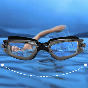 Óculos para Natação Profissional Anti-nevoeiro com Proteção UV + Super Brinde