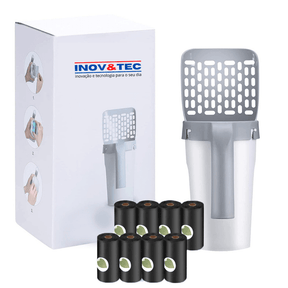 Pá Higiênica Para Gatos CAT POOP Com Sacos Embutidos Autolimpante - Lojas Promorin