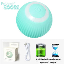 Pet ZOOM - Bolinha elétrica automática que se move sozinha, interativa, para Gatos e Cachorros Pequenos - Lojas Promorin