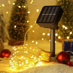 Pisca-Pisca Solar com 8 Modos de Iluminação - Natal 2023 - Lojas Promorin