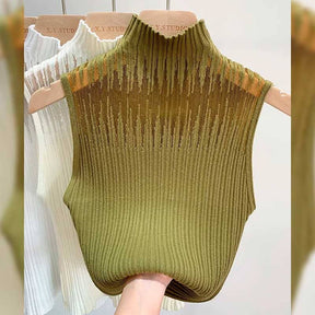 Regata Feminina Tricot Transparência