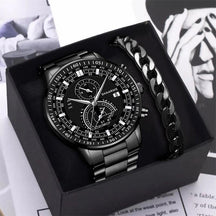 Relógio Masculino Gold Luxo com Pulseira de BRINDE! - Lojas Promorin