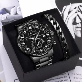 Relógio Masculino Gold Luxo com Pulseira de BRINDE! - Lojas Promorin