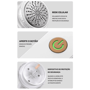 Removedor de Bolinhas Recarregável USB para Roupas | PoliClean - Lojas Promorin