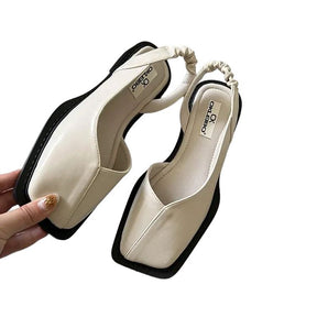 Sandália Mule Bico Quadrado - Raizza