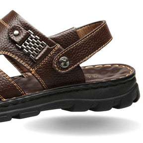 Sandália Masculina em Couro Legítimo