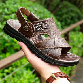 Sandália Masculina em Couro Legítimo