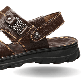 Sandália Ortopédica em Couro Legítimo - Lojas Promorin