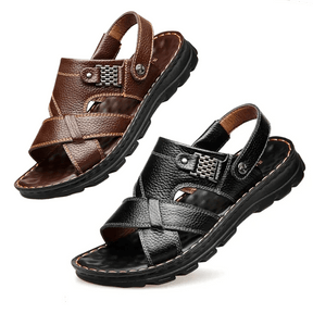 Sandália Ortopédica em Couro Legítimo - Lojas Promorin