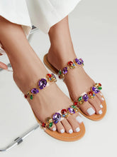 Rasteira Feminina Pedras Coloridas