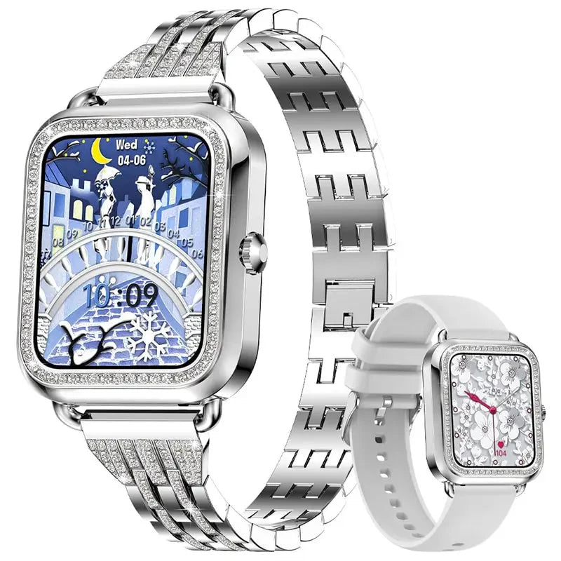 Smartwatch Feminino Bluetooth à Prova d'Água - AquaFit Belle