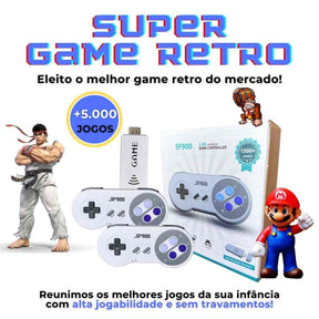 Super Game Retrô + 2 Controles - Lojas Promorin