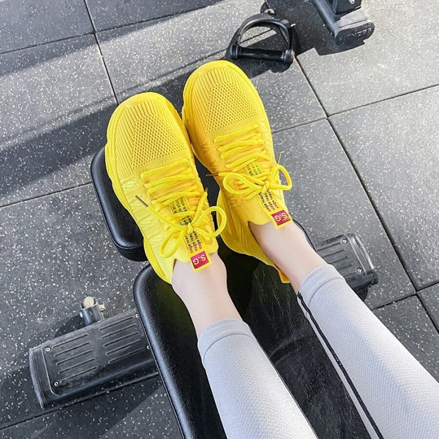 Tênis Confortável Plataforma Feminino Knit