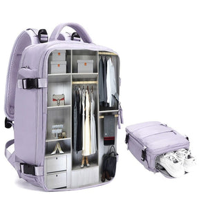 Mochila de Viagem Grande Feminina À Prova D'Água