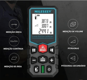 Trena Métrica a Laser 100 Metros Display Profissional - Lojas Promorin