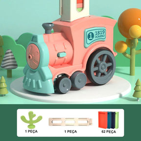 Trenzinho de Brinquedo com Conjunto de Dominós