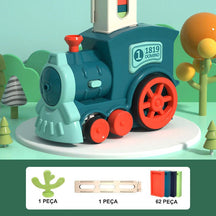 Trenzinho de Brinquedo com Conjunto de Dominós