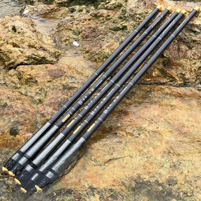 Vara de Pesca Fibra de Carbono Telescópica Ultra Leve 3,6 a 7 metros - Lojas Promorin