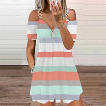 Vestido Bata Alças Metal