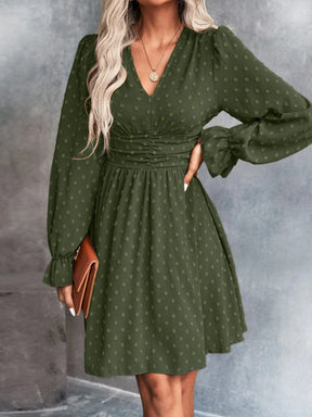 Vestido Casual Poá Feminino