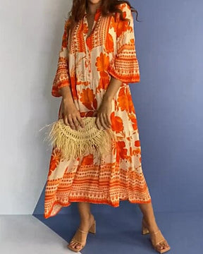 Vestido Feminino Vintage Floral Lucy