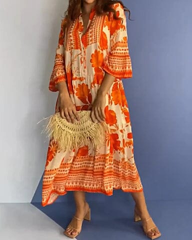 Vestido Feminino Vintage Floral Lucy