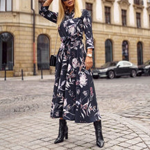 Vestido Midi Estampado Tereza