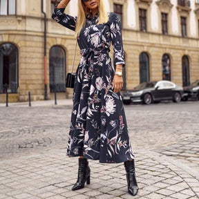 Vestido Midi Estampado Tereza