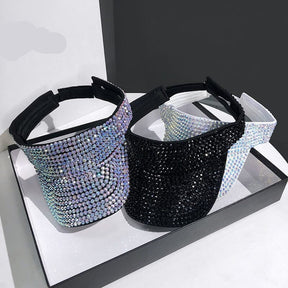 Viseira Feminina Strass - Sparkle Glamour