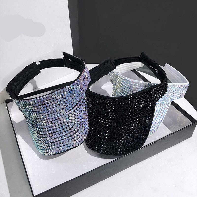 Viseira Feminina Strass - Sparkle Glamour
