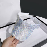Viseira Feminina Strass - Sparkle Glamour