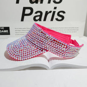Viseira Feminina Strass - Sparkle Glamour