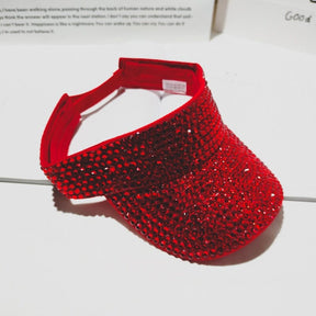 Viseira Feminina Strass - Sparkle Glamour